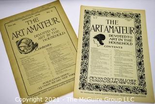 Two (2) Editions of The Art Amateur Monthly Journal 1898 & 1899.