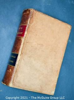 Leather Bound Book, "A New Abridgement of the Law", Vol. X by Matthew Bacon 1846.