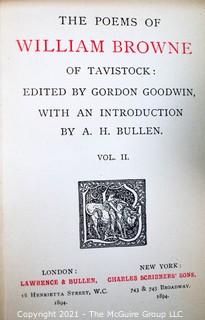 The Poems Of William Browne Of Tavistock, Two Volume Set