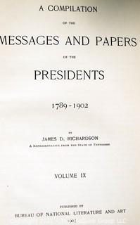 (7) Hardback Books. Presidential Papers 