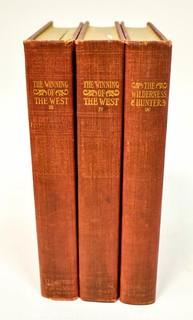 "The Winning of the West" by Theodore Roosevelt, Three Volumes, 1904