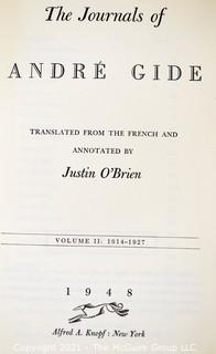 Two Volumes, The Journals of Andre Gide Translated By Justin O'Brien, 1947
