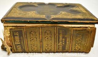 1870s Holy Bible References Dictionary & Cities Of The Bible.