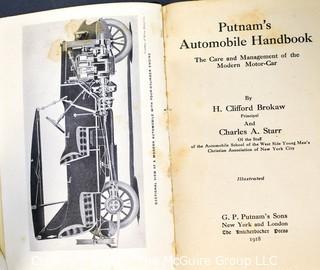 Putnam's Automobile Handbook The Care And Management Of The Modern Motor-Car 1918 By H. Clifford Brokaw