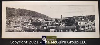 Unframed Panoramic Photo of Berkeley Springs, WV, Looking North 9" x 24".