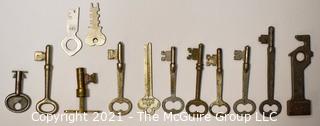 Group of Vintage Skeleton Keys