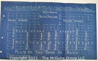 19th Century Legal Documents of Bath, West Virginia, later to be called Berkeley Springs.  Includes Land Plat of the Town of Bath, Ordinances and Bylaws, 1894 and Act to Amend the Charter of Bath.