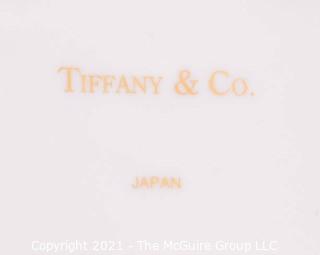 Tiffany & Co. Porcelain World Map Lidded Trinket Box.  Measures 4" Diameter.