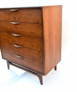 Vintage Mid-Century Modern Warren Church for Lane Perception Tall Chest of Drawers