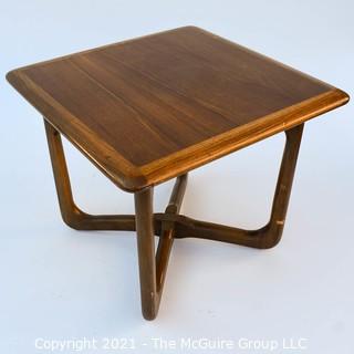 Vintage Mid Century Modern Lane Altavista Walnut Side Table.  Measures 15" H x 19" Square.