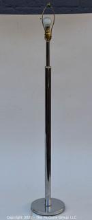 Vintage Mid Century Minimalist Tubular Chrome Floor Lamp. 