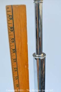 Vintage Mid Century Minimalist Tubular Chrome Floor Lamp. 