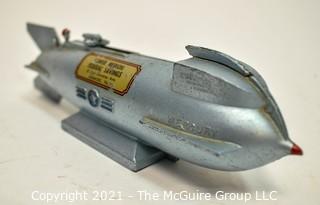 Vintage Duro Mold Mercury Rocket Mechanical Bank 