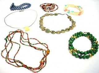 Group of Costume Jewelry Necklaces 