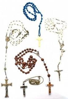 Five (5) Vintage Rosary Beads