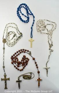 Five (5) Vintage Rosary Beads