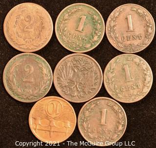 (8) 19th c Foreign Coins