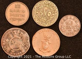 Collection of Foreign Coins including 1820 1/4 Skilling 