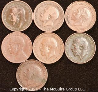 Collection of Foreign Coins including (6) 1920's Farthings 