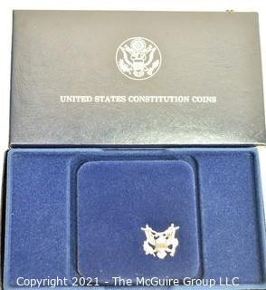 U.S. Constitution 200th Anniversary Coin in original Box. Note: Plastic Holder is chipped