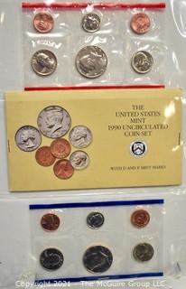 1990 United States Mint Coin Sets with P & D Marks