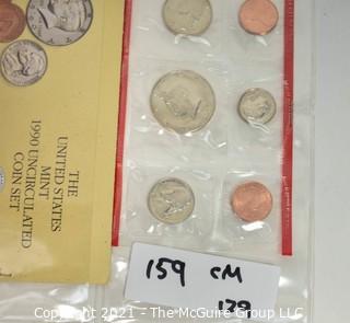 1990 United States Mint Coin Sets with P & D Marks