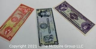 (3) Peruvian and Venezuelan Banknotes