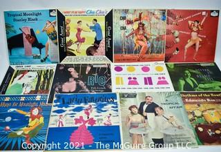 Group of Vintage Cha Cha & Latin Music LP Vinyl Albums.