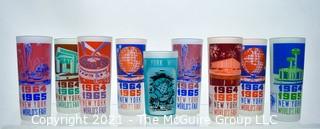 Collection of 1964-1965 New York World’s Fair Souvenir Glass Tumblers.