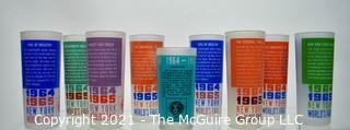 Collection of 1964-1965 New York World’s Fair Souvenir Glass Tumblers.