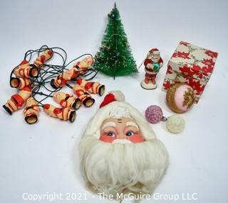 Collection of Vintage Christmas Decorations and Ornaments