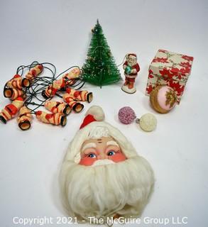 Collection of Vintage Christmas Decorations and Ornaments