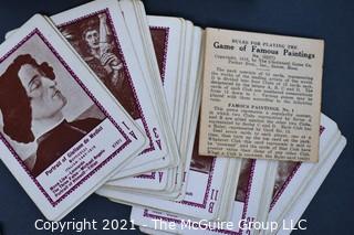 Group of Vintage Playing Card Games and Postcard. 