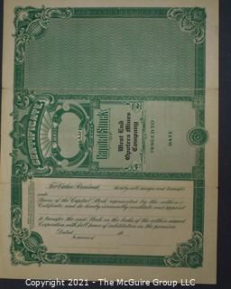 (2) 1930's Mining Stock Certificates; Incanabula