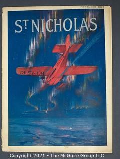 Four (4) Vintage Magazines: Life Magazine 1915, Life Magazine 1924, Judge Magazine 1914 and St Nickolas 1928.