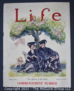 Four (4) Vintage Magazines: Life Magazine 1915, Life Magazine 1924, Judge Magazine 1914 and St Nickolas 1928.