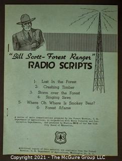 Eclectic collection including vintage U.S. Forest Service Radio Scripts and Pictorial Review, a NY manuscript review company. 
 