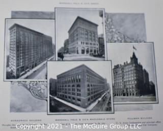 Souvenir Booklet - Chicago As It Is Today: From Up-to-Date Photographs by the Best Artists, The James Bayne Co. Early 1900's