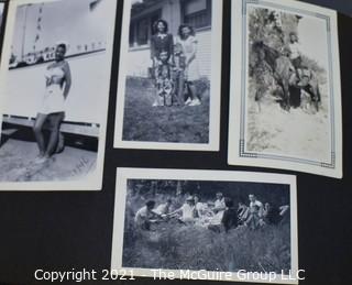 Early 1900's to 1947 Black & White Family Photo Album 