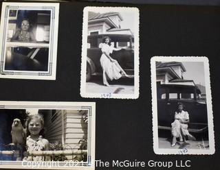 Early 1900's to 1947 Black & White Family Photo Album 