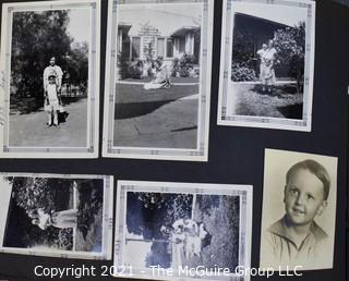 Early 1900's to 1947 Black & White Family Photo Album 