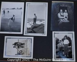 Early 1900's to 1947 Black & White Family Photo Album 