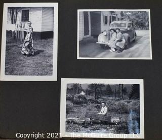 Early 1900's to 1947 Black & White Family Photo Album 