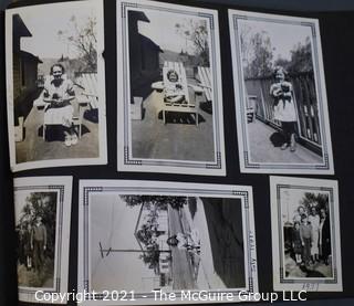 Early 1900's to 1947 Black & White Family Photo Album 