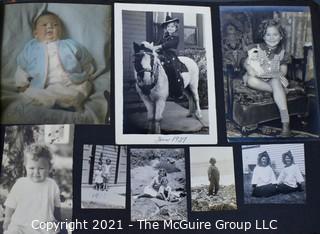 Early 1900's to 1947 Black & White Family Photo Album 