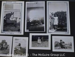 Early 1900's to 1947 Black & White Family Photo Album 