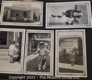 Early 1900's to 1947 Black & White Family Photo Album 