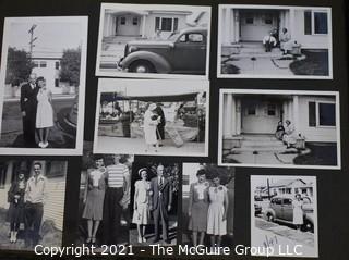 Early 1900's to 1947 Black & White Family Photo Album 