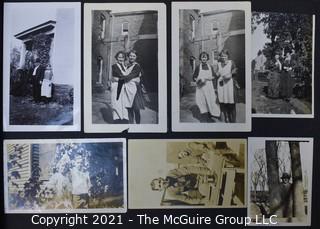 Early 1900's to 1947 Black & White Family Photo Album 