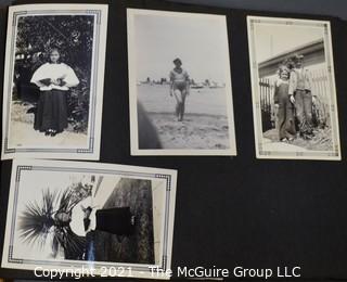 Early 1900's to 1947 Black & White Family Photo Album 